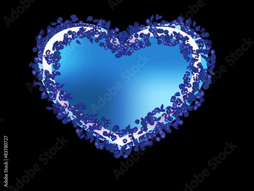 I love you, symbol, et fleurs