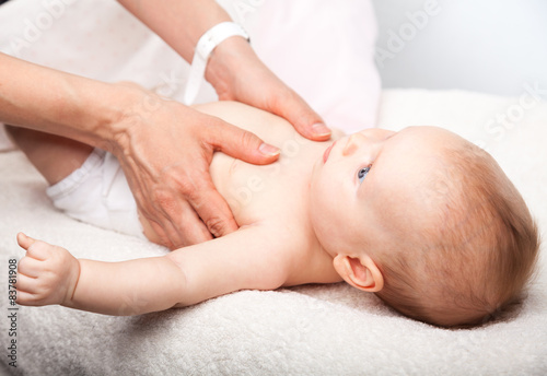Infant chest massage