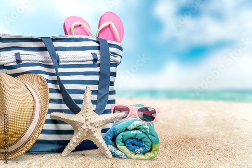 Beach, Summer, Group of Objects.