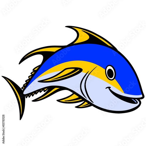 Yellowfin Tuna Swimming