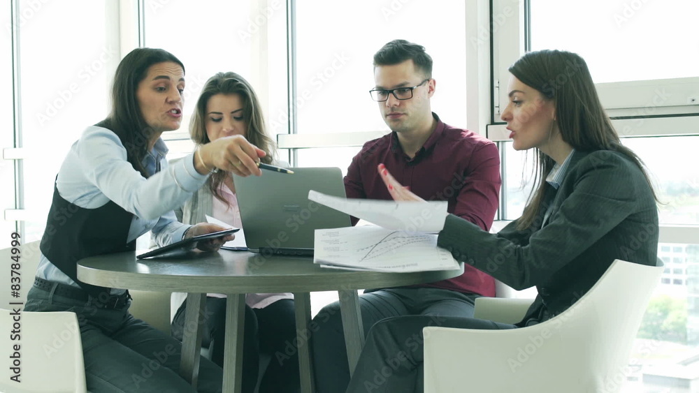 Businesspeople working together and having a quarrel
Businesspeople working together and having a quarrel