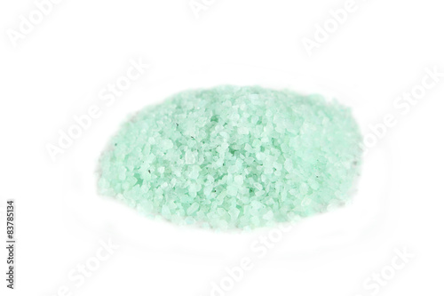 Sea salt on wooden background
