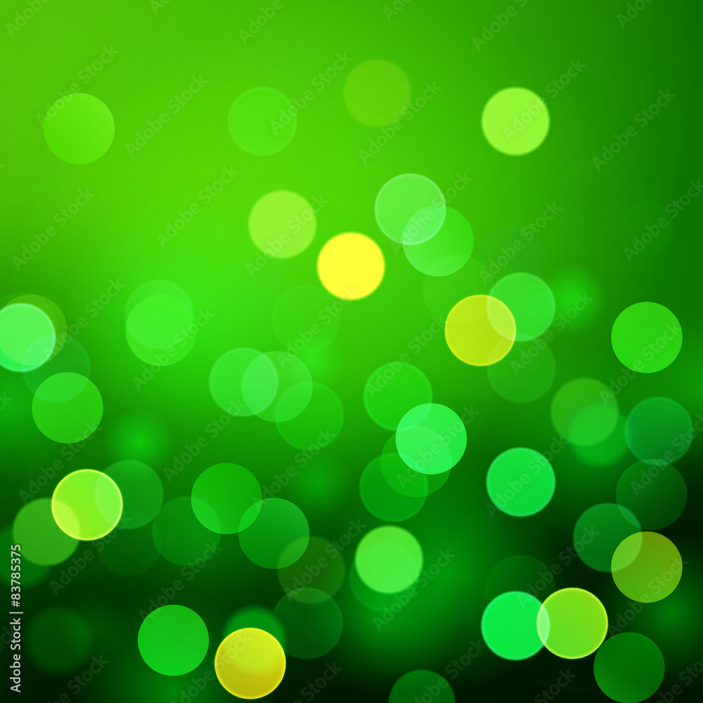 Abstract green vector background with realistic bokeh lights. Saint Patricks Day colors Abstract green vector background with realistic bokeh lights. Saint Patricks Day colors