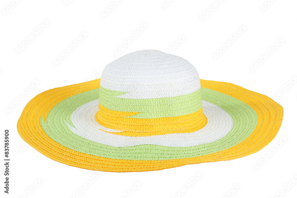 Beach accessories on white background Beach accessories on white background
