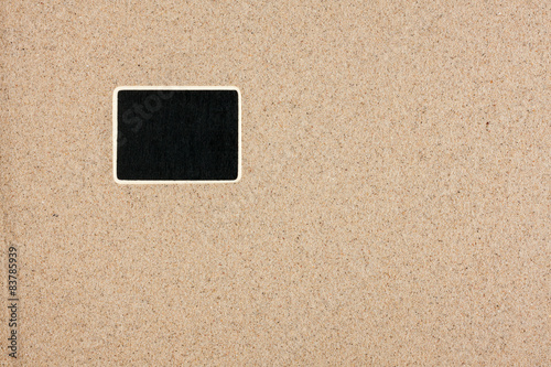 Pointer, ads board in the form rectangle in the sand
