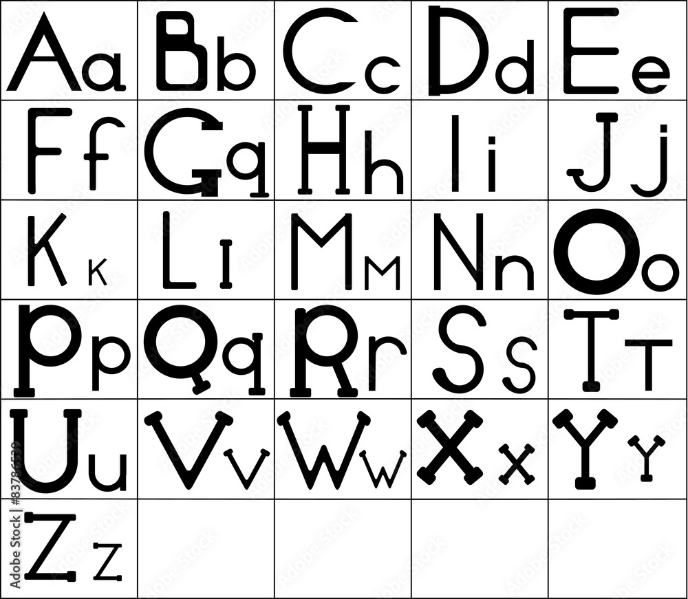 Vector Alphabet Set Image 11