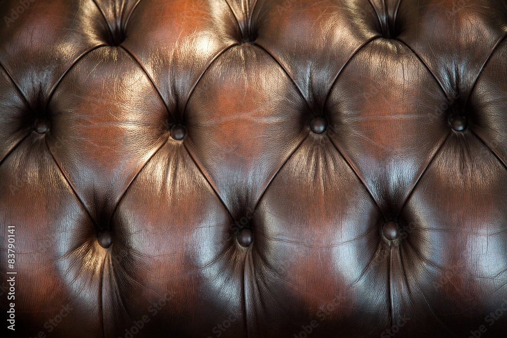 Fototapeta premium Classic brown leather texture