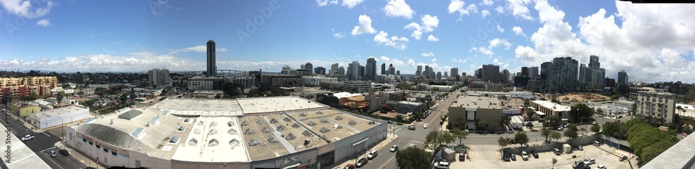 San Diego California downtown panoramic