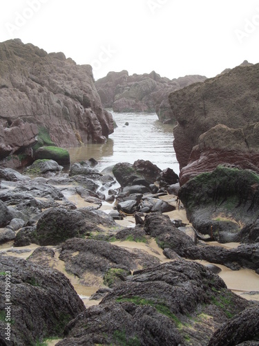 rock pools and beach in south wales © paulstuartmann