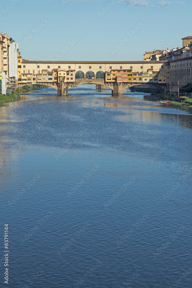  Bridge Vecchio over Arno river in Florence (Italy)