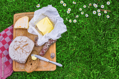 Bread,butter and cheese