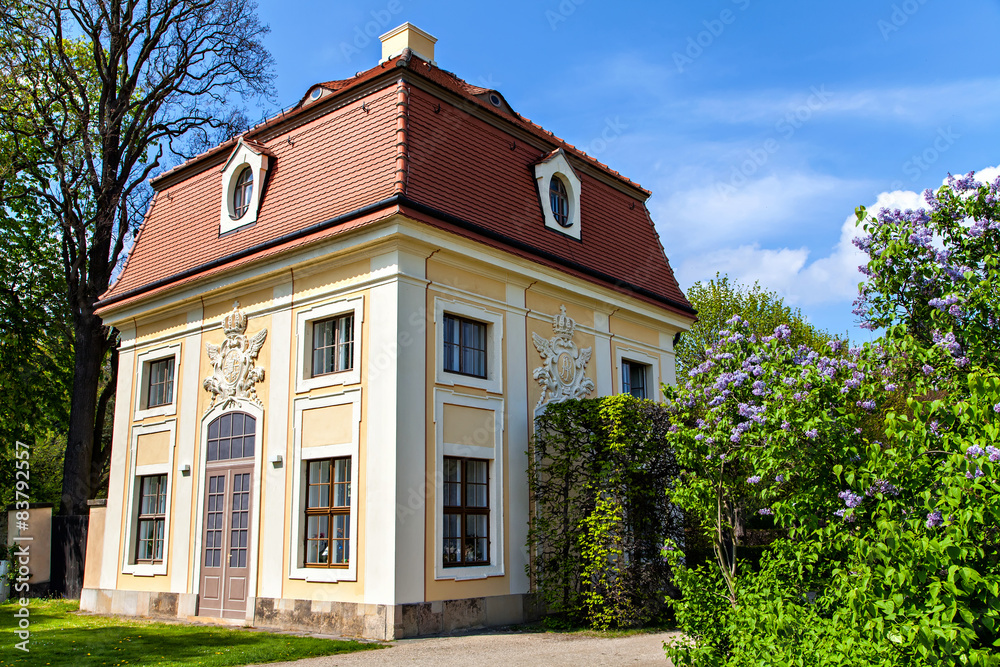 Buildings in the park of the castle Moritzburg
