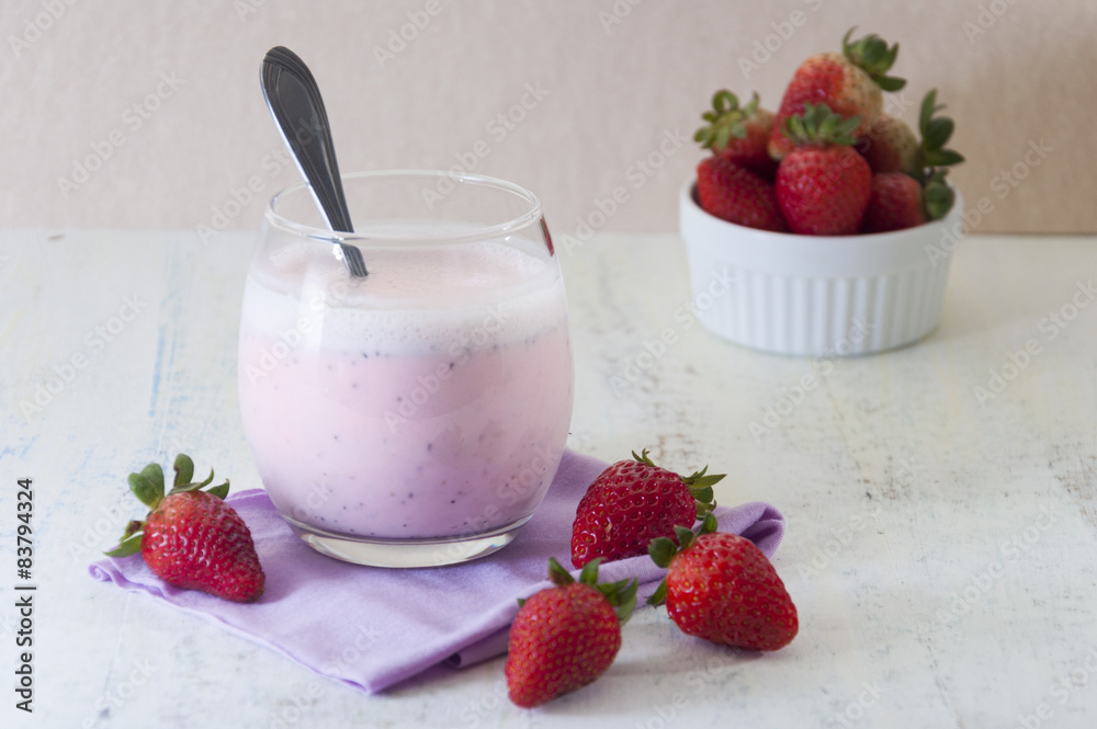 Batido de frutillas Batido de frutillas