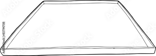 Outlined Empty Serving Tray