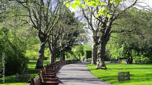Beautiful Botanic Garden in Glasgow, UK, footage 