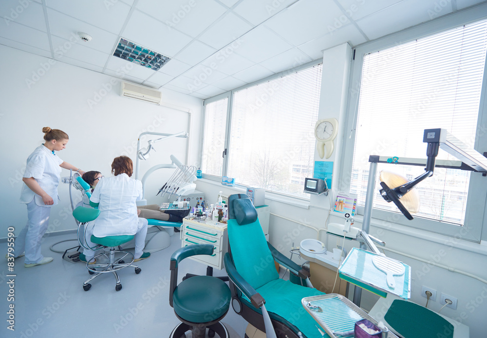 Fototapeta premium woman patient at the dentist