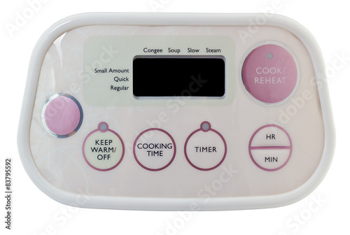 Rice cooker's panel
