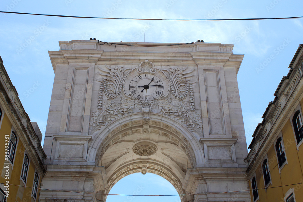 Obraz premium Historic Monument Rua Augusta, Baixa Pombalina, Lisbon