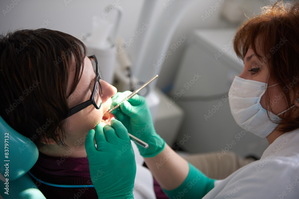 woman patient at the dentist woman patient at the dentist
