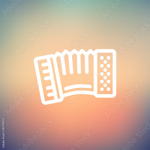 Organ thin line icon