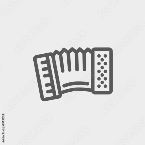 Organ thin line icon