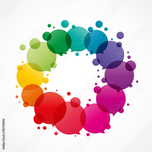 bulle dialogue,réseau social