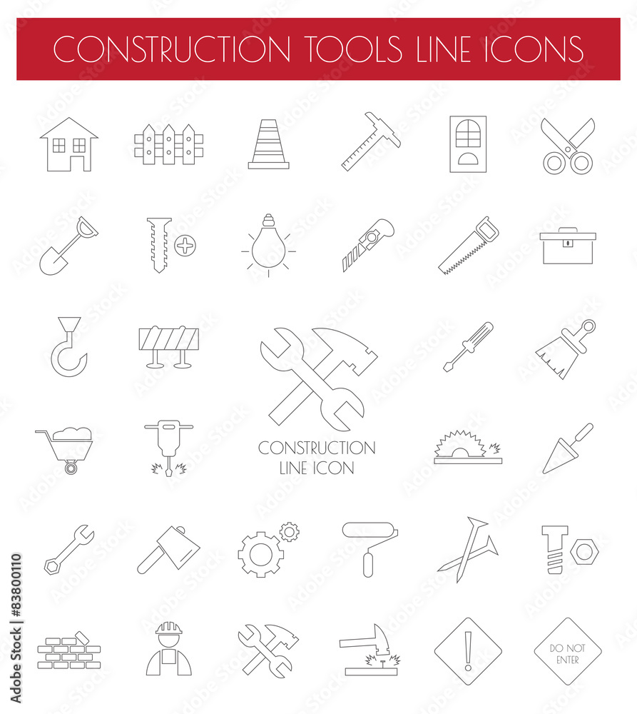 Construction Icons set Construction Icons set