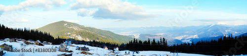 Beautiful view of Carpathian Mountains