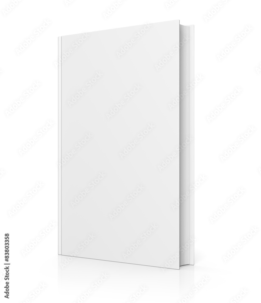 Blank book cover isolated on white Blank book cover isolated on white