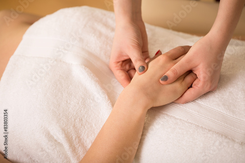 Close-up of massage