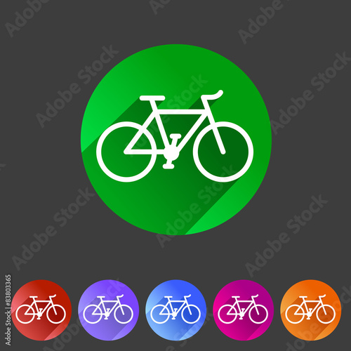 bicycle icon sign symbol logo label set