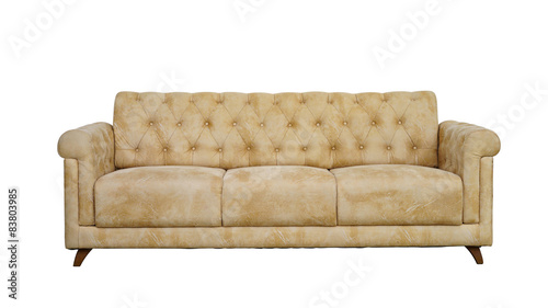 Armchair-Fabric arm chair, classical stylish armchair isolated