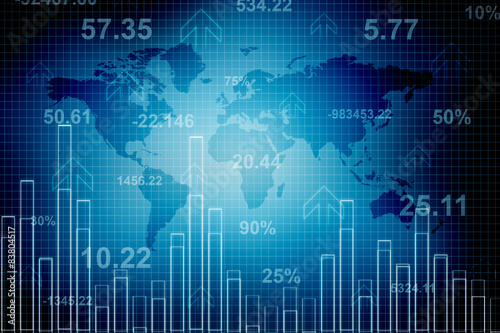 World Map Business Background