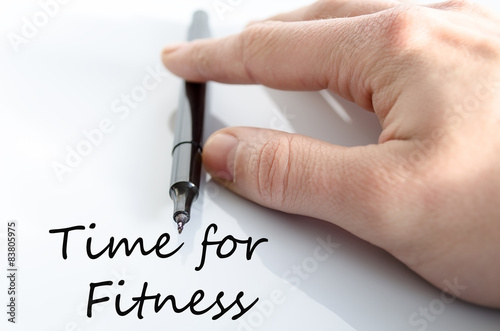 Time for fitness concept