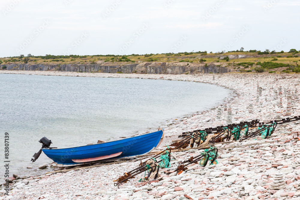 Fototapeta premium Boat on the beach