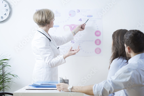 Foto Explaining in vitro method