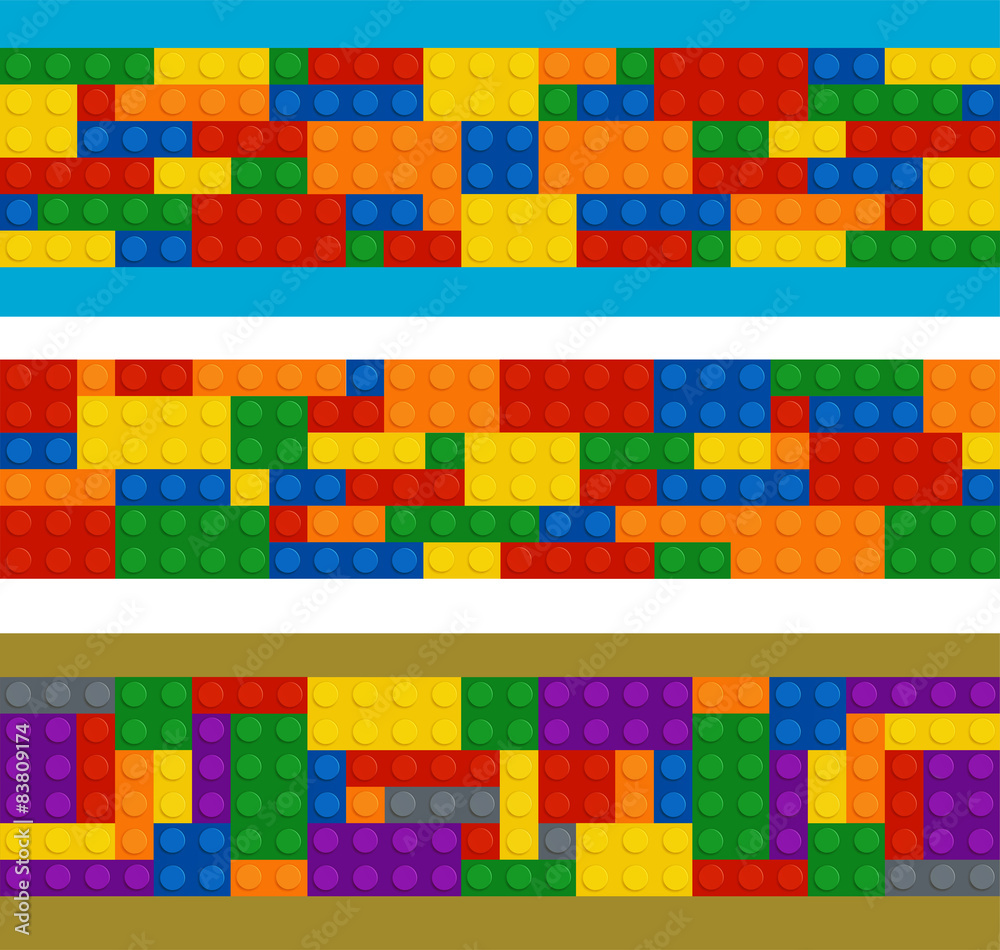 Plastic constructor in horizontal order Plastic constructor in horizontal order