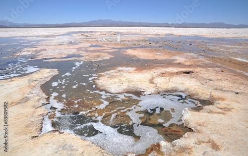 The Uyuni salt flats,