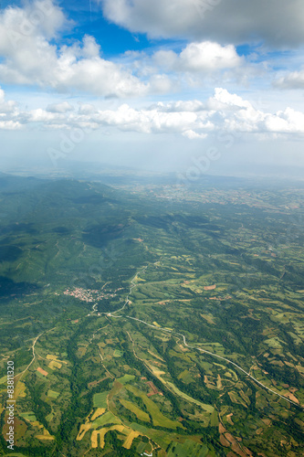 Aerial sky