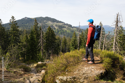 Wanderer im Bayerischen Wald