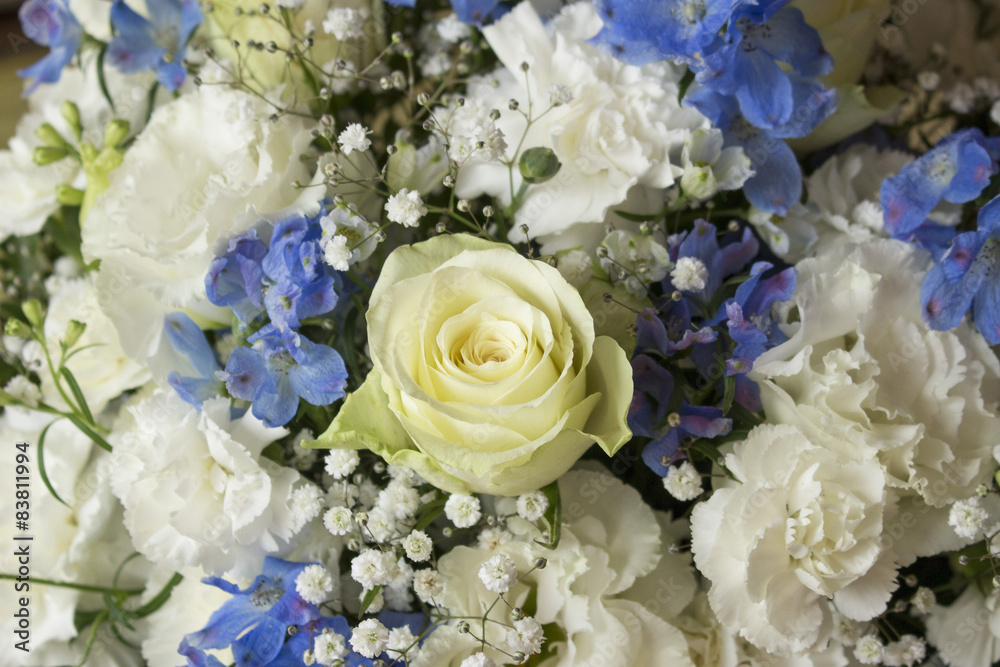 白と青の花束 白と青の花束