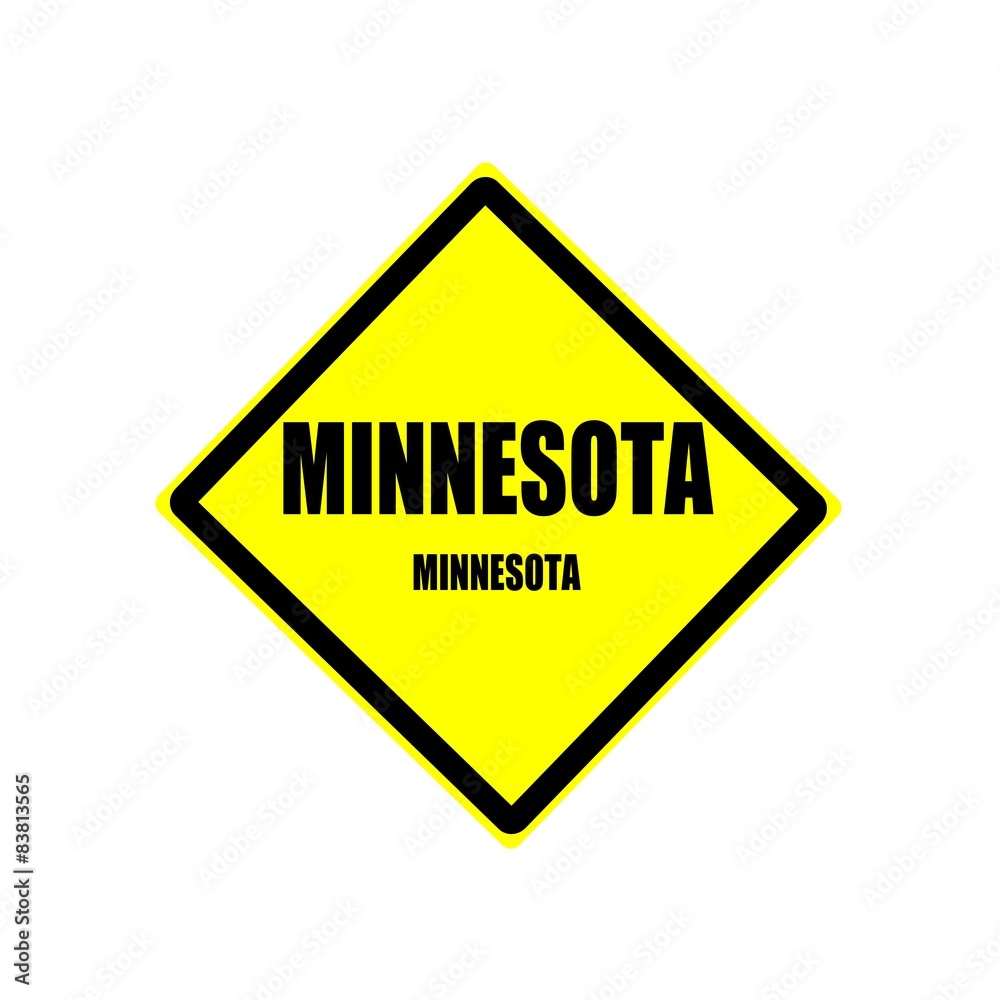 Minnesota black stamp text on yellow background Minnesota black stamp text on yellow background
