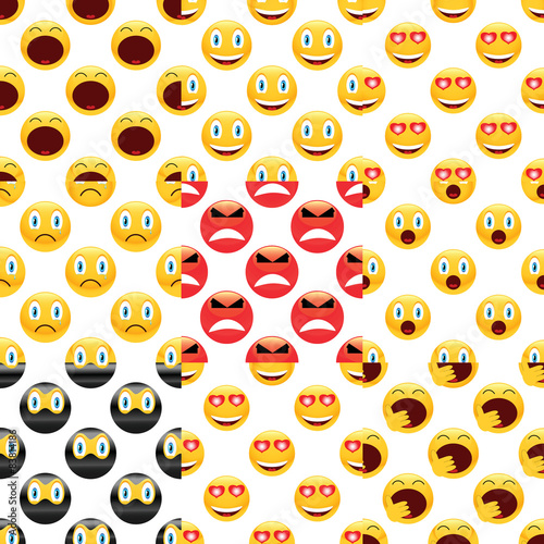 Smiley pattern set