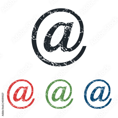 E-mail grunge icon set