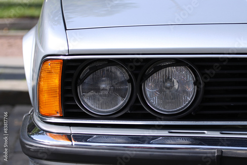 Old retro or vintage car or automobile