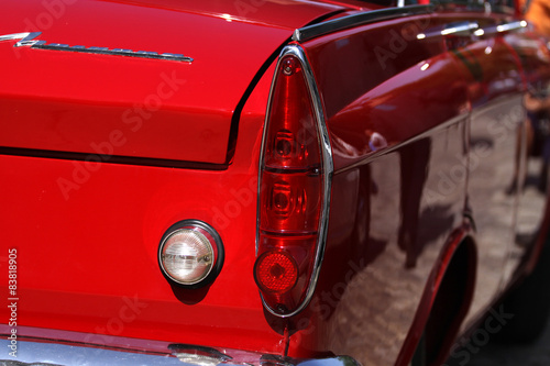 Old retro or vintage car or automobile