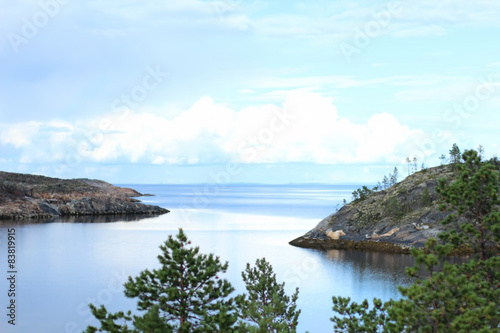 Пейзаж Белое море острова