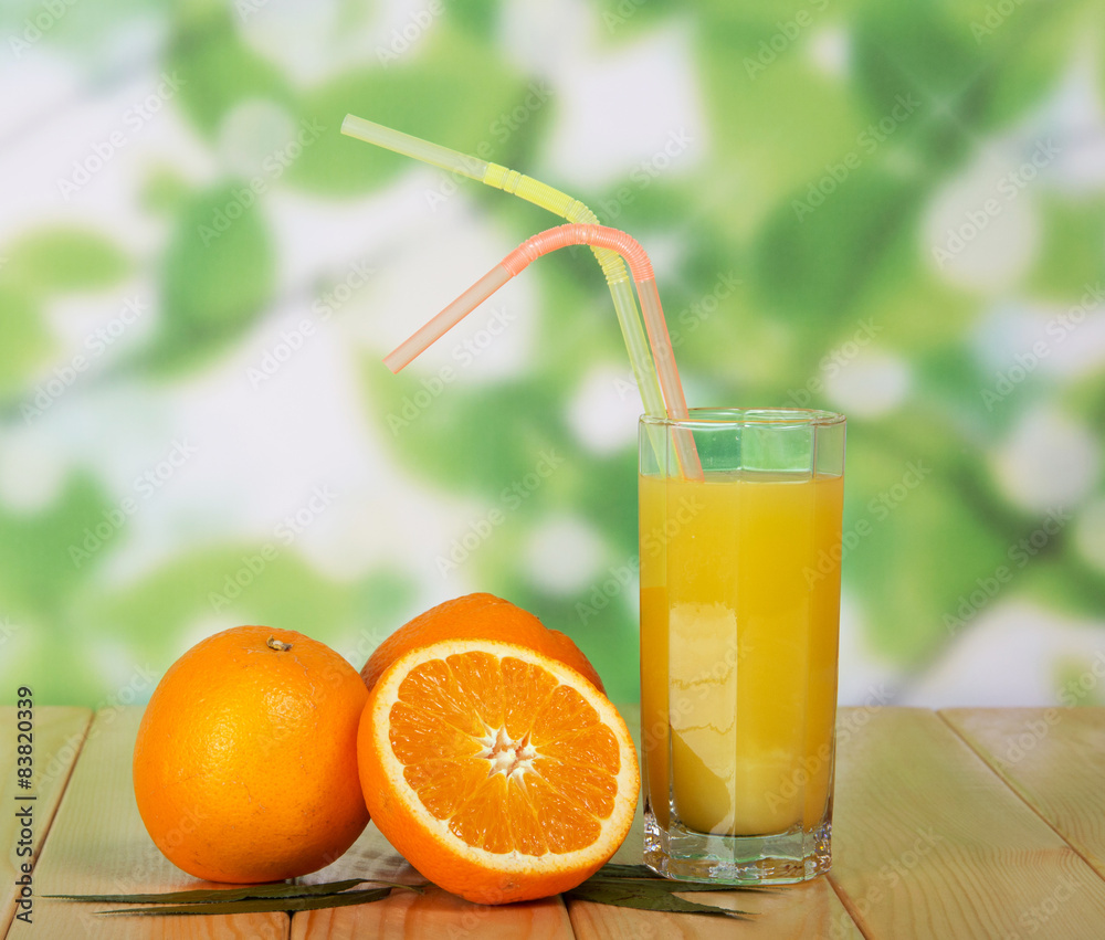 Juice on a wooden table Juice on a wooden table