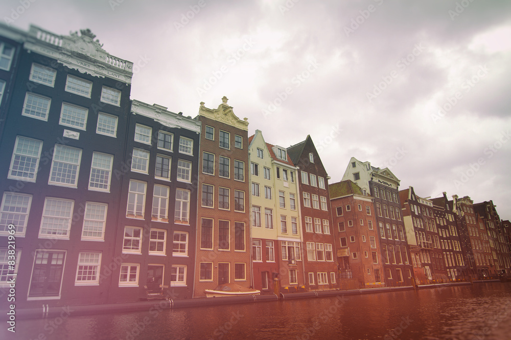 Naklejka premium Amsterdam in summer