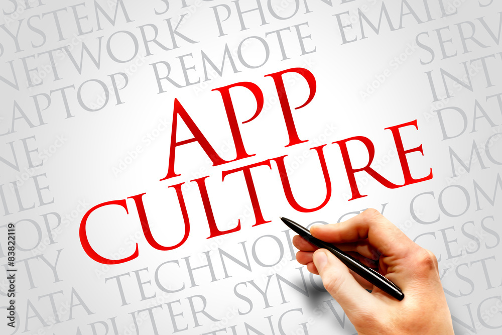 App Culture word cloud concept App Culture word cloud concept